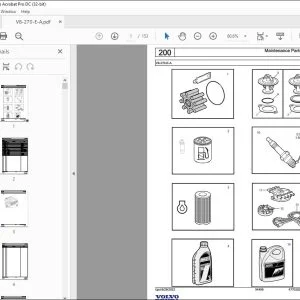 Volvo Penta V8-270-E-A Marine Gasoline Engine Parts Manual PDF