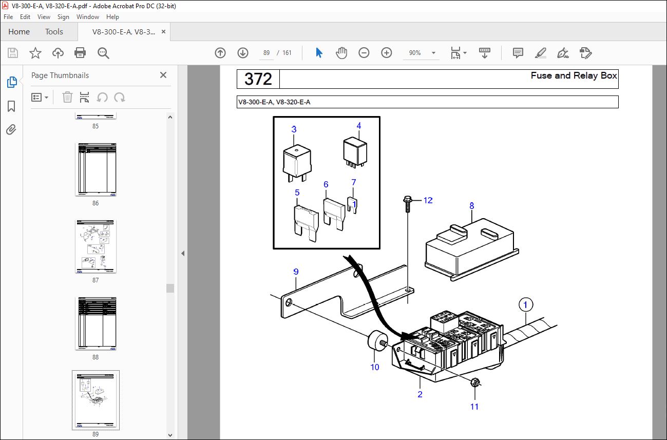 Volvo Penta V8-300-E-A, V8-320-E-A Marine Gasoline Engine Parts Manual ...