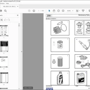 Volvo Penta V8-300-E-A, V8-320-E-A Marine Gasoline Engine Parts Manual PDF