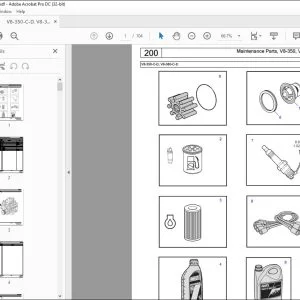 Volvo Penta V8-350-C-D, V8-380-C-D Marine Gasoline Engine Parts Manual PDF