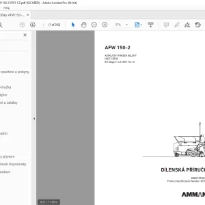 AMMANN AFW 150-2 DÍLENSKÁ PŘÍRUČKA 3011193 PDF