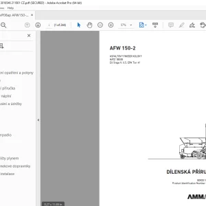 AMMANN AFW 150-2 DÍLENSKÁ PŘÍRUČKA 3016546 PDF