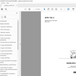 AMMANN AFW 150-2 KEZELÉSI UTASÍTÁS 3001389 PDF