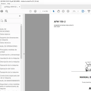 AMMANN AFW 150-2 MANUAL DE MANEJO 3001389 PDF