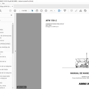 AMMANN AFW 150-2 MANUAL DE MANEJO 3004327 PDF