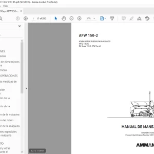AMMANN AFW 150-2 MANUAL DE MANEJO 3011193 PDF