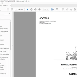AMMANN AFW 150-2 MANUAL DE MANEJO 3038458 PDF