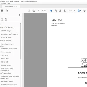 AMMANN AFW 150-2 NÁVOD K OBSLUZE 3001389 PDF
