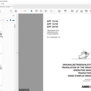 AMMANN APF 15/40 APF 15/50 APF 20/50 OPERATING MANUAL PDF