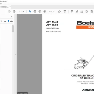 AMMANN APF 15/40 APF 15/50 NÁVOD NA OBSLUHU 3013962 PDF