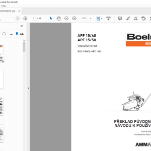 AMMANN APF 15/40 APF 15/50 NÁVODU K POUŽÍVÁNÍ 3013962 PDF