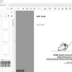 AMMANN APF 15/40 HONDA GX120UT3 PARTS MANUAL 30000001 PDF