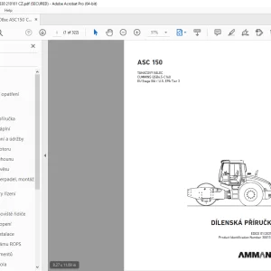 AMMANN ASC 150 DÍLENSKÁ PŘÍRUČKA 3001330 PDF