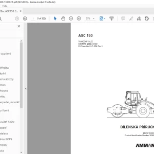 AMMANN ASC 150 DÍLENSKÁ PŘÍRUČKA 3018006 PDF