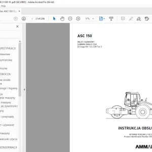 AMMANN ASC 150 INSTRUKCJA OBSŁUGI 3018006 PDF