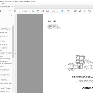 AMMANN ASC 170 INSTRUKCJA OBSŁUGI 3022312 PDF