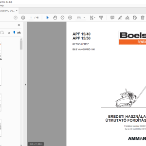 AMMANN BOELS APF 15/40 APF 15/50 REZGÕ LEMEZ B&S VANGUARD 160 ...