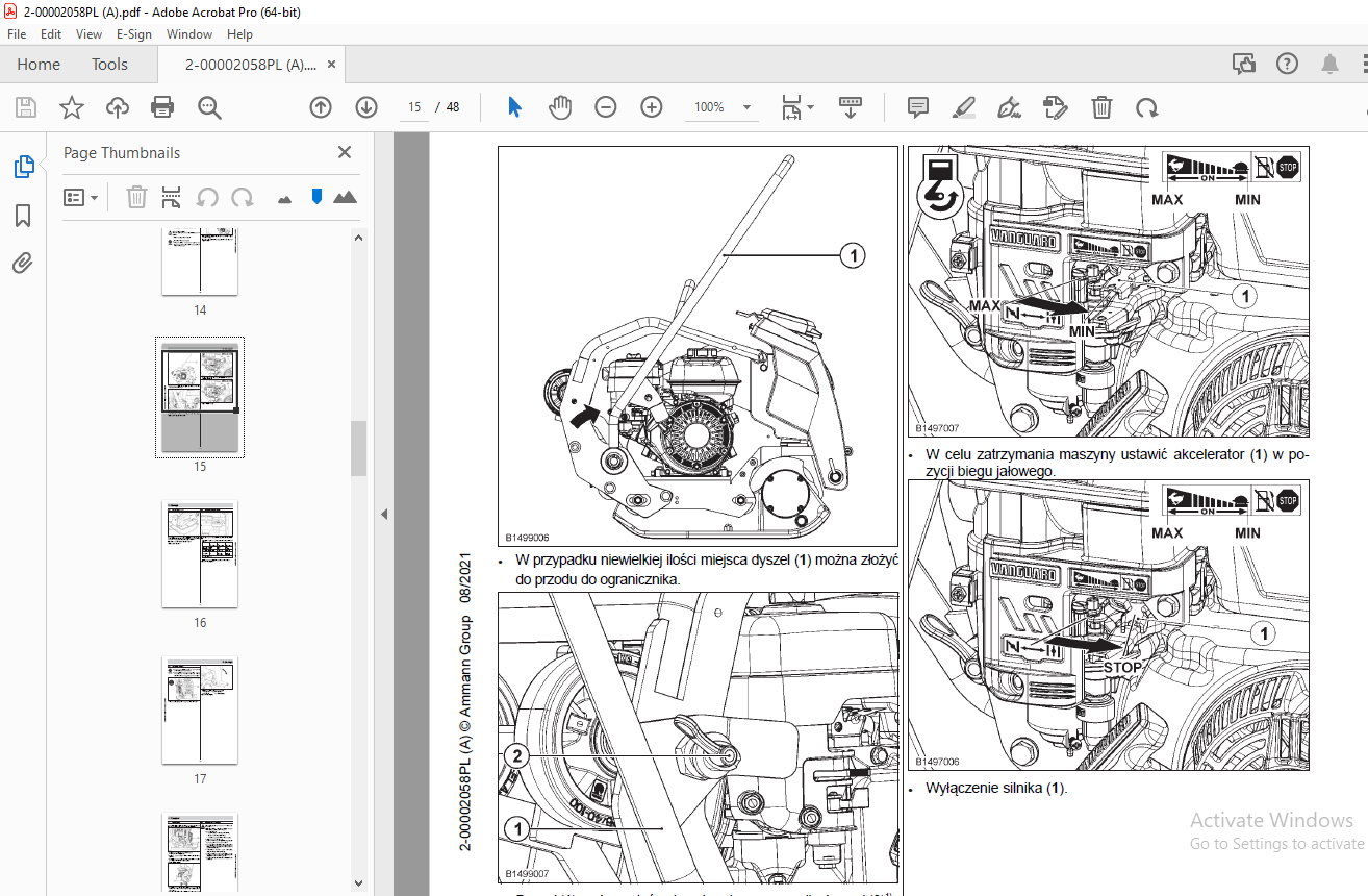 AMMANN BOELS APF 15/40 APF 15/50 INSTRUKCJI UŻYTKOWANIA 3013962 PDF ...