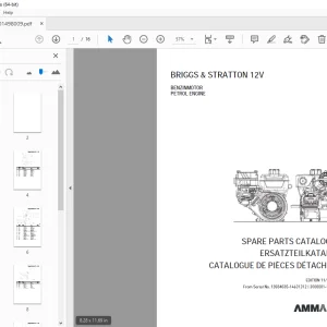AMMANN BRIGGS & STRATTON 12V PETROL ENGINE PARTS MANUAL PDF