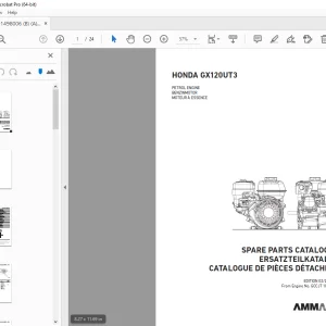 AMMANN HONDA GX120UT3 PETROL ENGINE PARTS MANUAL PDF