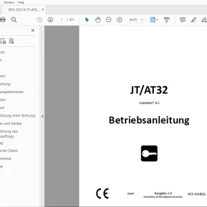 Ditch JT/AT32 Cummins 4.5 Betriebsanleitung 053-3314 PDF