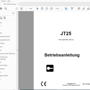 Ditch JT25 Tier 4 und LRC (Tier 3) Betriebsanleitung 053-3374 (G) PDF