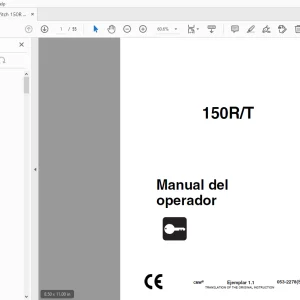 Ditch Witch 150R DW 150R T operator's manual Spanish PDF