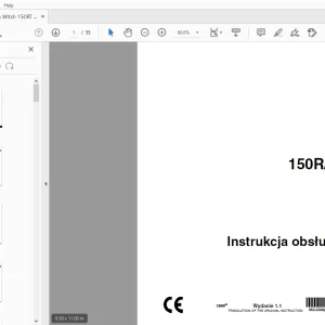 Ditch Witch 150R/T Instrukcja obsługi 053-2336 (PO) PDF