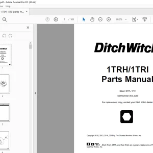 Ditch Witch 1TRH/1TRI Parts Manual 053-2069  - PDF DOWNLOAD