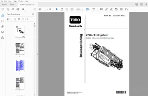 TORO 2226-riktningsborr Bruksanvisning 3414-737 PDF