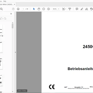Ditch Witch 2450GR Betriebsanleitung 053-2485(G) PDF