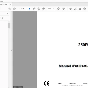 Ditch Witch 250R/T Manuel d'utilisation 053-2413 (F) PDF