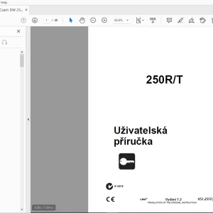 Ditch Witch 250R/T Uživatelská příručka 053-2557 PDF