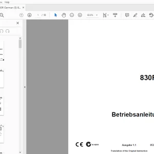 Ditch Witch 830R/T Betriebsanleitung 053-2403(G) PDF