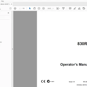 Ditch Witch 830R/T Operator’s Manual 053-2827 PDF