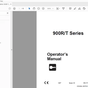 Ditch Witch 900R/T Series Operator’s Manual 053-1118 PDF