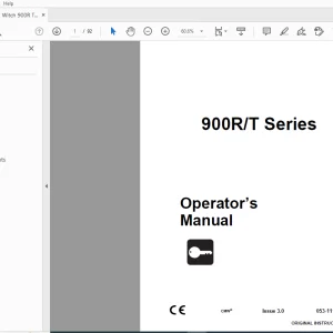 Ditch Witch 900R/T Series Operator’s Manual 053-1118 PDF