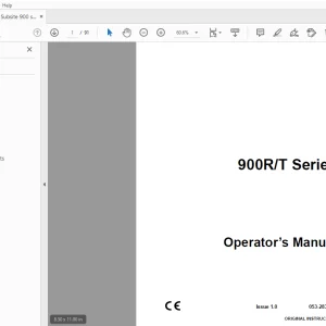 Ditch Witch 900R/T Series Operator’s Manual 053-2834