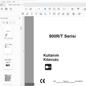 Ditch Witch 900R/T Serisi Kullanõm Kõlavuzu 053-2409 PDF