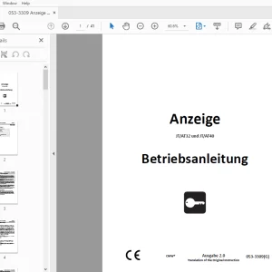 Ditch Witch Anzeige JT/AT32 und JT/AT40 Betriebsanleitung 053-3309 PDF