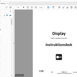 Ditch Witch Display JT/AT32, JT/AT40 och JT/AT120 Instruktionsbok PDF