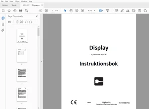 Ditch Witch Display JT/AT32 och JT/AT40 Instruktionsbok PDF