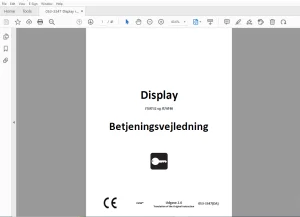 Ditch Witch Display JT/AT32 og JT/AT40 Betjeningsvejledning 053-3347 PDF