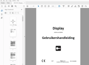 Ditch Witch JT/AT32 JT/AT40 Display User Manual 053-3312 (Dutch) PDF