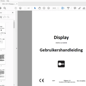 Ditch Witch Display JT/AT32 en JT/AT40 Gebruikershandleiding 053-3312 PDF