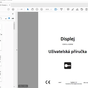 Ditch Witch Displej JT/AT32 a JT/AT40 Uživatelská příručka 053-3322 PDF