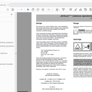 Ditch Witch JT20 DrillLok sistemos operatoriaus instrukcija PDF