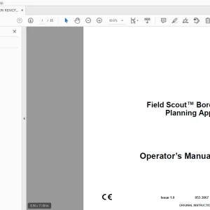 Ditch Witch Field Scout Bore Planning App Operator’s Manual PDF