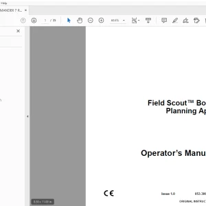Ditch Witch Field Scout Bore Planning App Operator’s Manual PDF