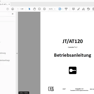 Ditch Witch JT AT120 Cummins 6.7 Betriebsanleitung 053-10063 (G) PDF